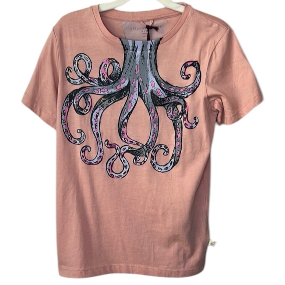 Stella McCartney Kids Octopus Short Sleeve Top Size 10